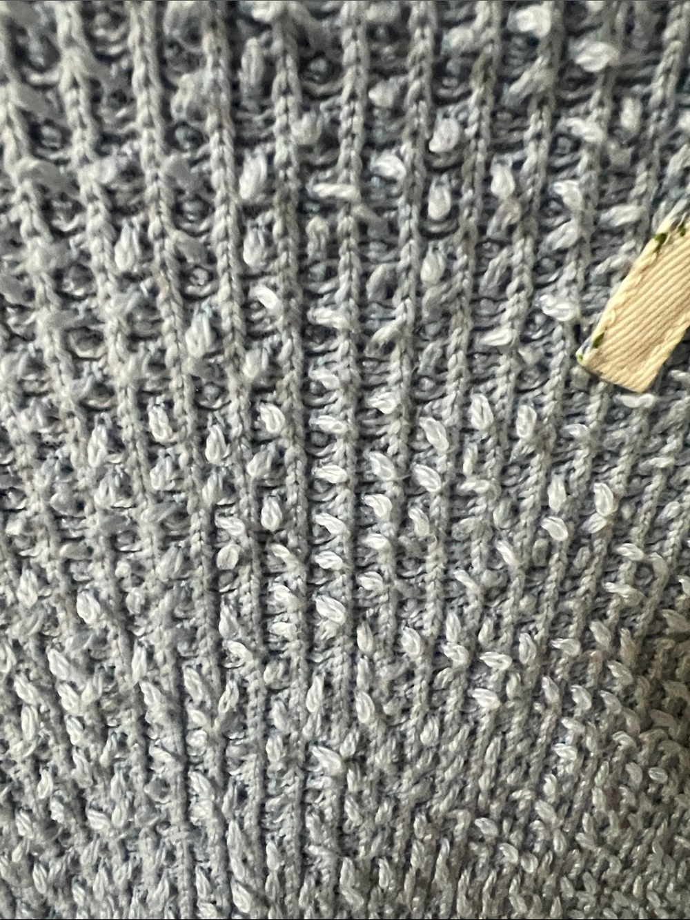 Newin Women's Light Blue and Cream Mixed-Knit Sweater - Picture 5 of 7